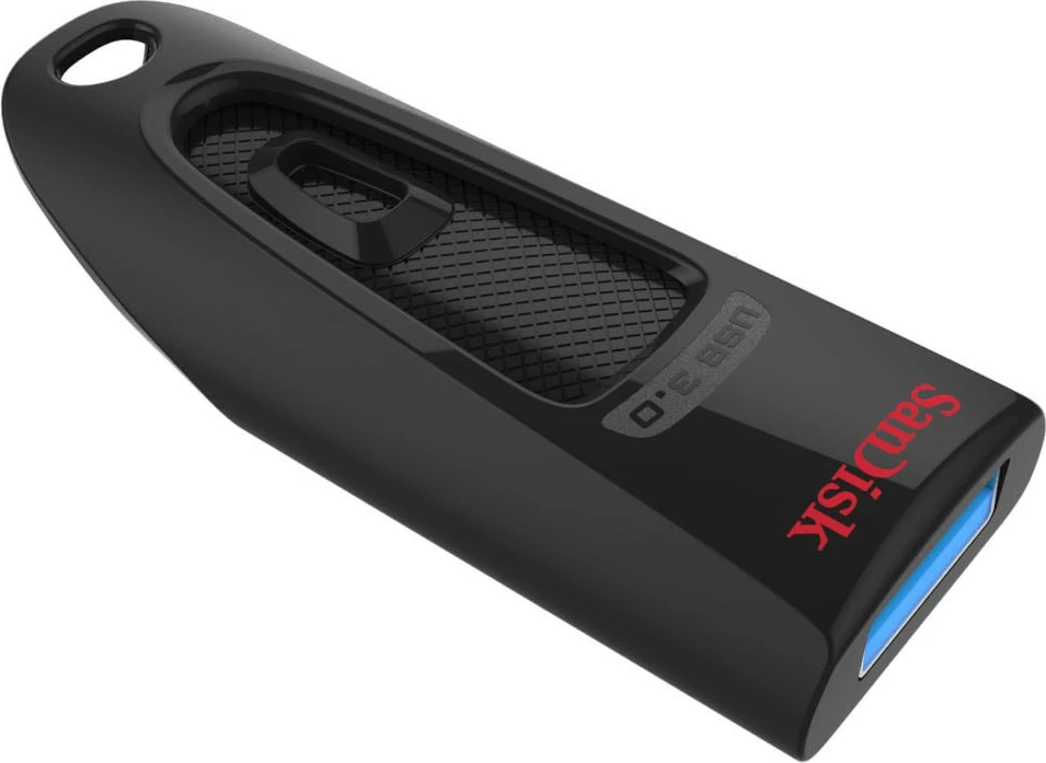 USB SanDisk Ultra, 128 GB, USB Type-A, 3.2 Gen 1, 100 MB/s, Slide, Black
