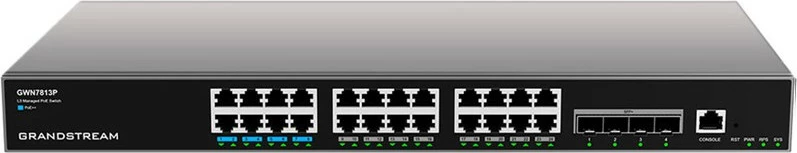 Switch Grandstream GWN7813P, Managed, L3, Gigabit Ethernet, PoE
