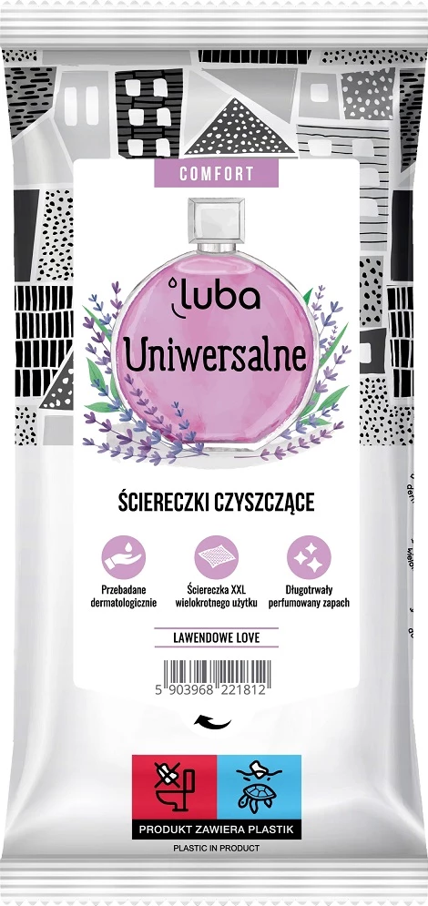 Peceta pastruese universale Luba Comfort Cleaning Wipes Universal, 32 copë
