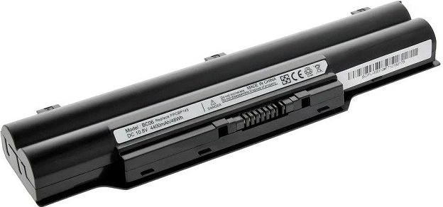 Bateri laptop Mitsu për Fujitsu E8310/S7110, 4400 mAh, 48 Wh, Li-ion, e zezë