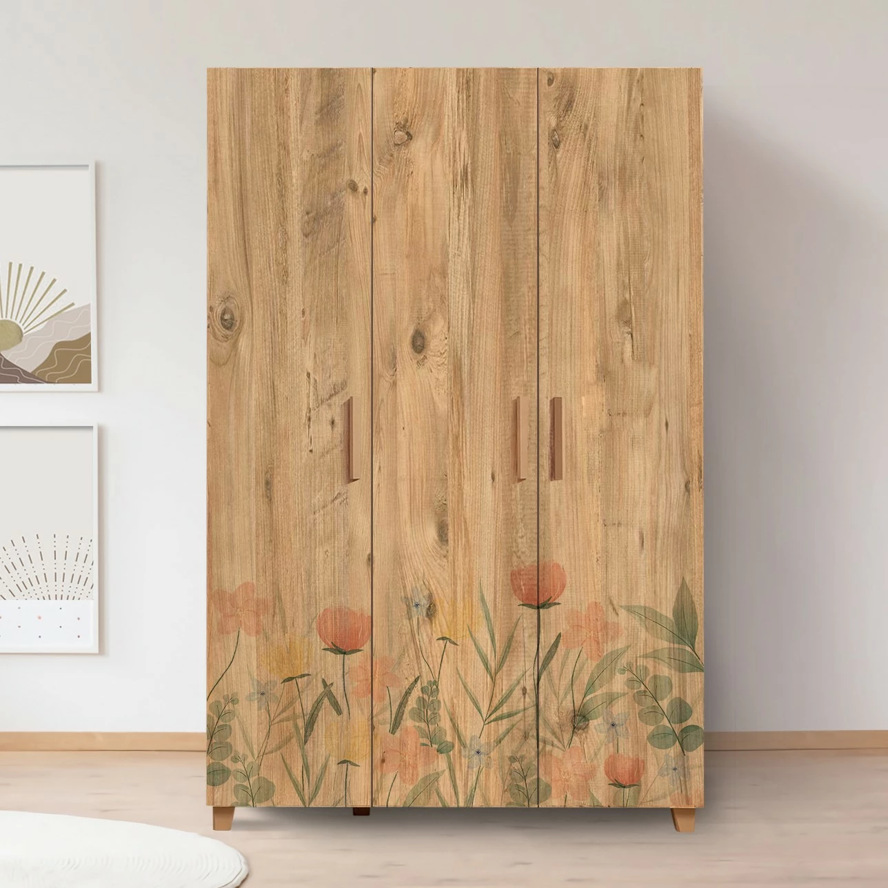 Dollap Hanah Home, Leva Hedera Tulip, ngjyrë Atlantic Pine, 120x189x48cm