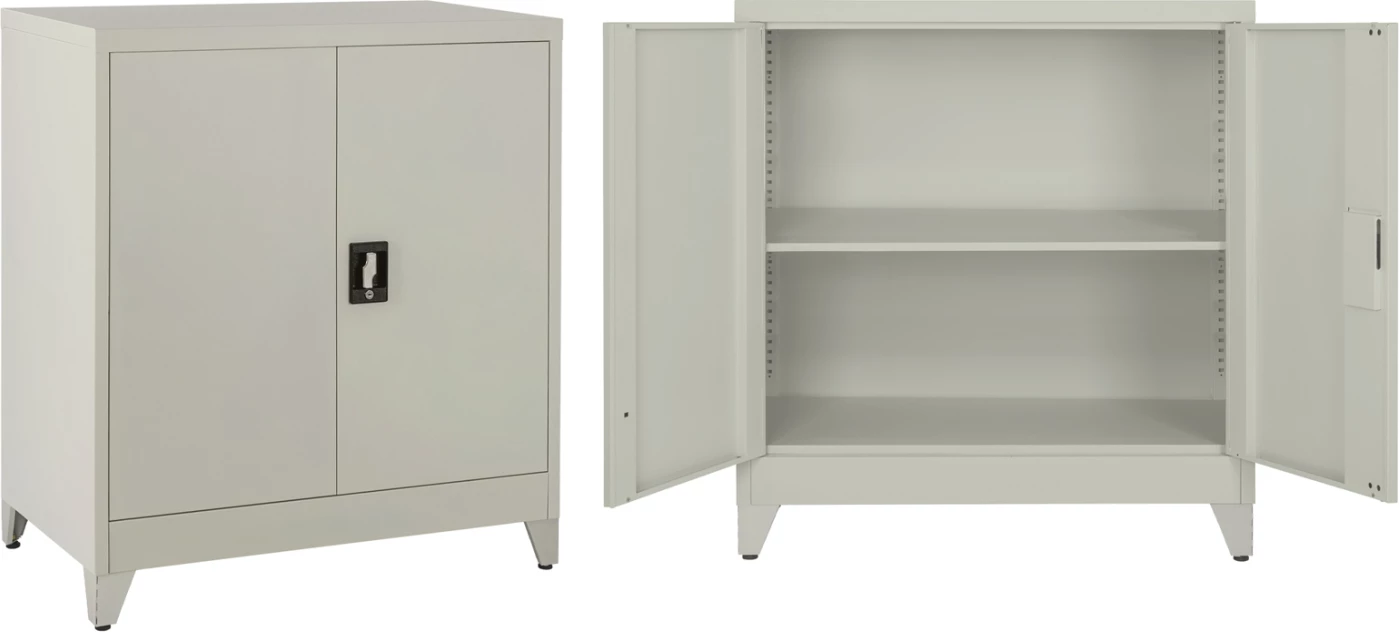 Dollap metalik, ngjyrë gri e lehtë, FH11980, 90x40x100 cm