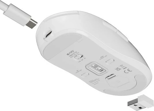 Maus Fury Tanto T4, wireless, 12000 dpi, 7 butona, e bardhë