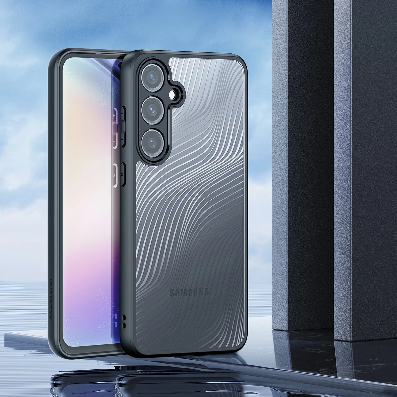 Mbështjellës Dux Ducis Aimo për Samsung Galaxy A55 5G, i zi