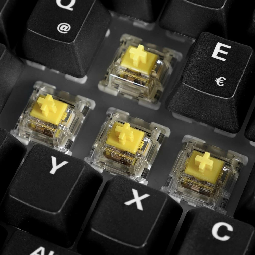 Tastierë gaming Sharkoon Skiller SGK50S3 Wood, mekanike, QWERTZ, e zezë