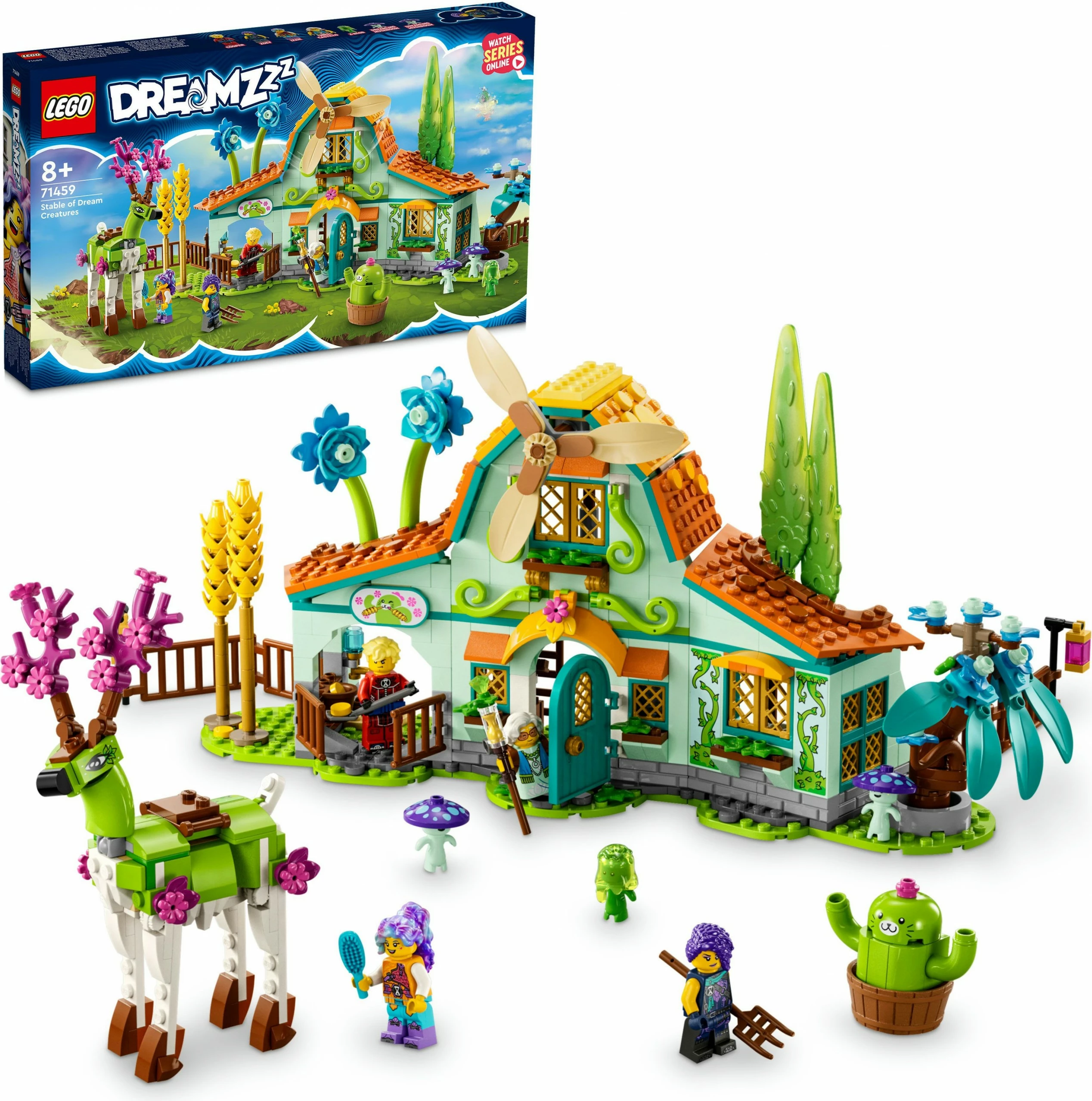 Set ndërtimi LEGO Stable of Dream Creatures, 681 pjesë, shumëngjyrësh