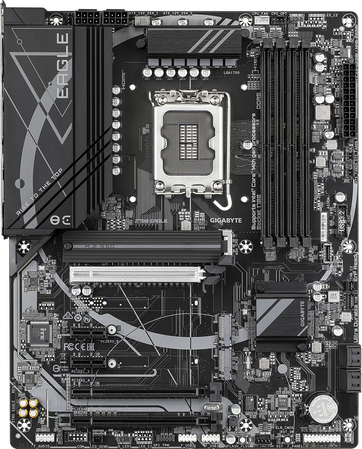 Pllakë amë Gigabyte Z790 EAGLE, LGA 1700, DDR5, 3x M.2, 2.5GbE LAN, ATX