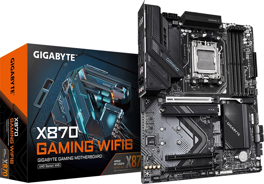 Pllakë amë Gigabyte X870 Gaming WiFi6, AM5, ATX, 4x DDR5