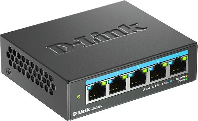 Switch D-Link DMS-105, 5 porta, 2.5G Multi-Gigabit, i zi