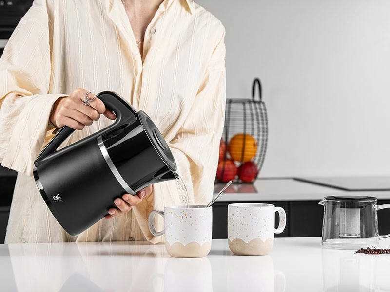 Ibrik elektrik Lafe CEG020 me kontroll temperature, 1.7L, i zi