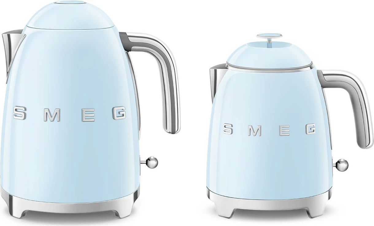 Ibrik elektrik SMEG KLF05PBEU mini, 1400W, 0.8L, kaltër