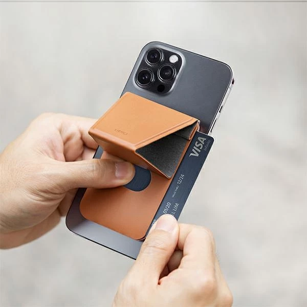 Mbështjellës magnetik për telefon UNIQ Lyft, mbajtës kartelash, Blu