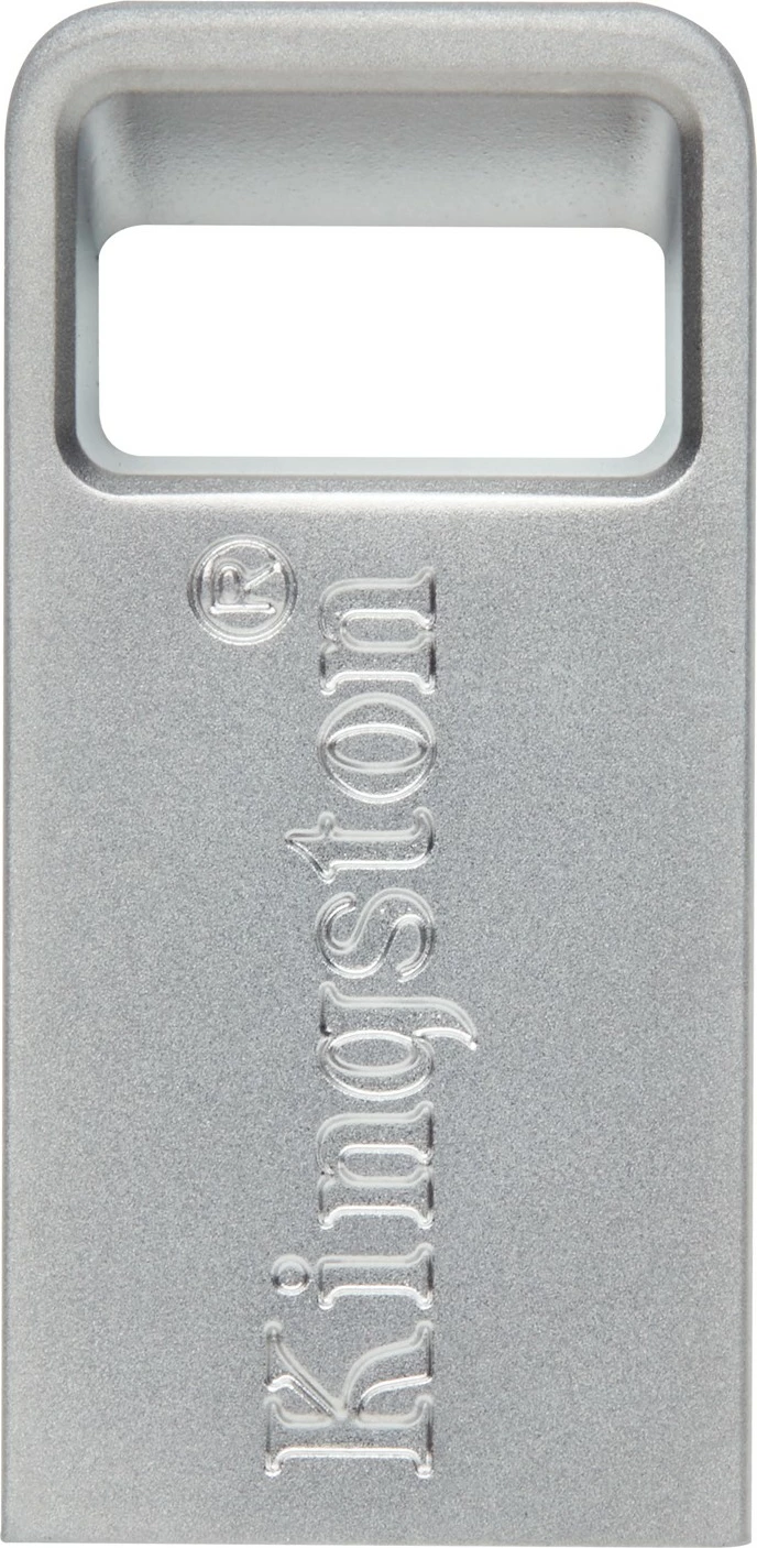 USB Kingston DataTraveler Micro 256GB, USB 3.2, metal, silver