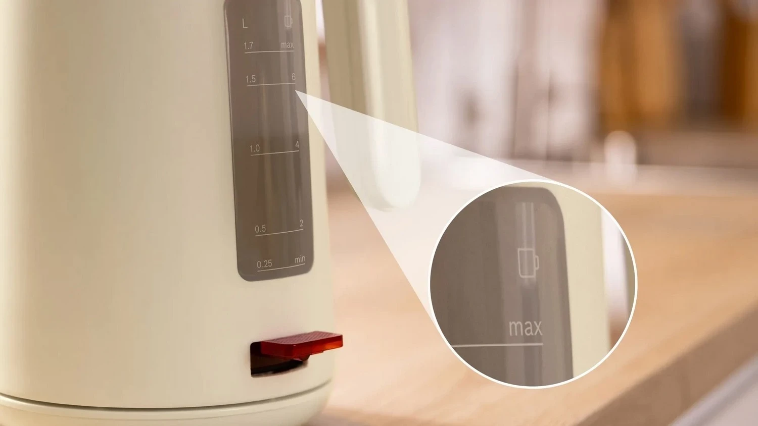 Çajnik Bosch TWK2M167, 1.7 litra, bezh