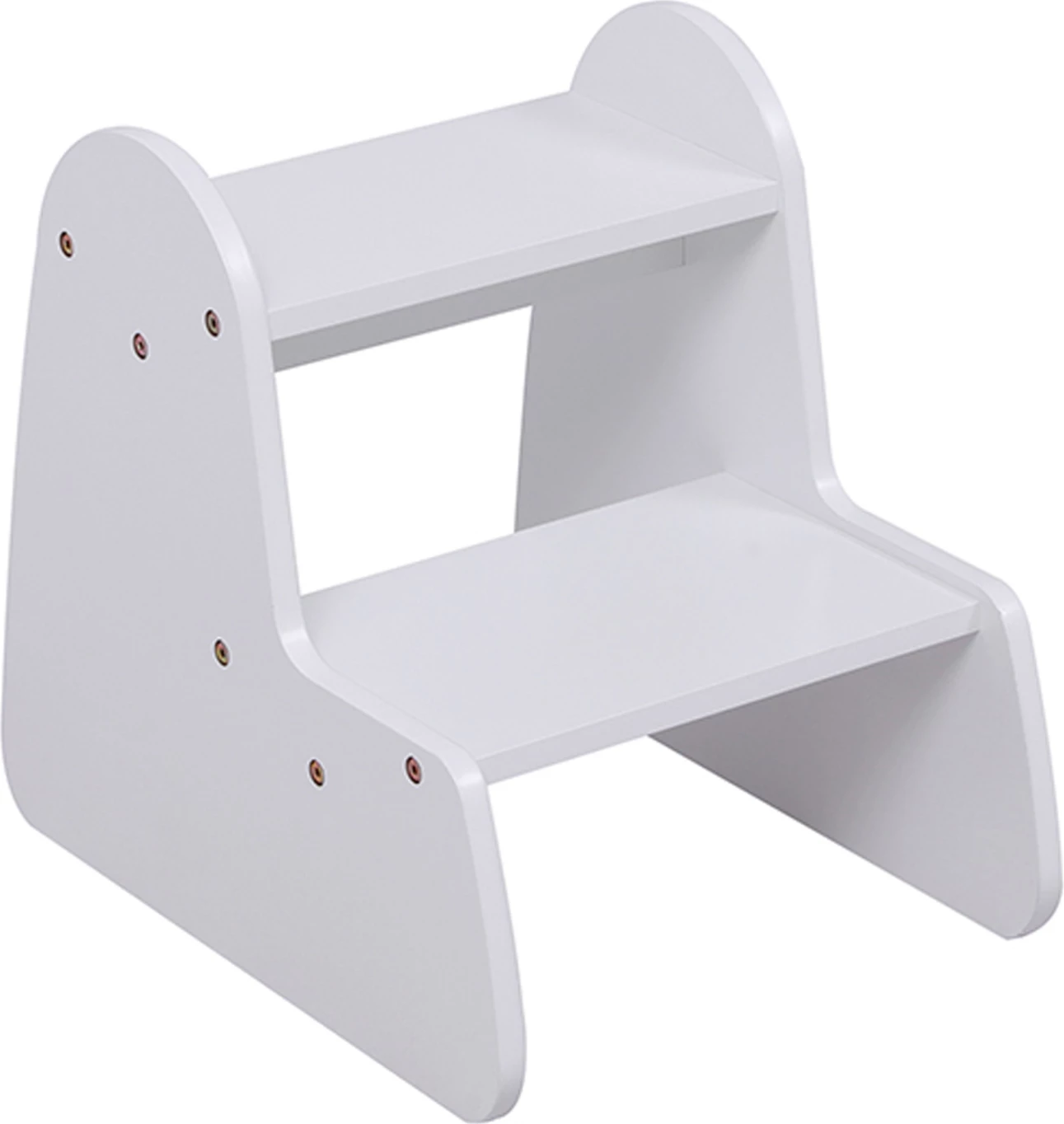 Shkallë për fëmijë RICKI, MDF & kompensatë, e bardhë, 33x43.5x40.5cm