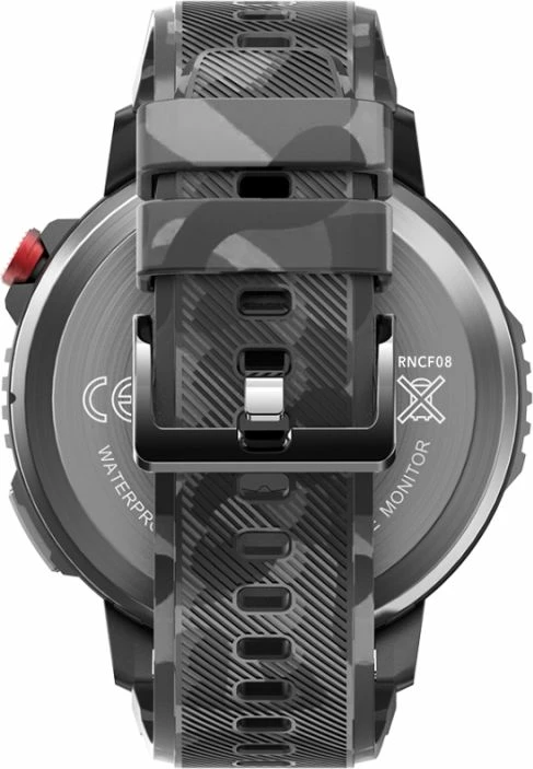 Smartwatch për meshkuj Rubicon, e zezë/camo