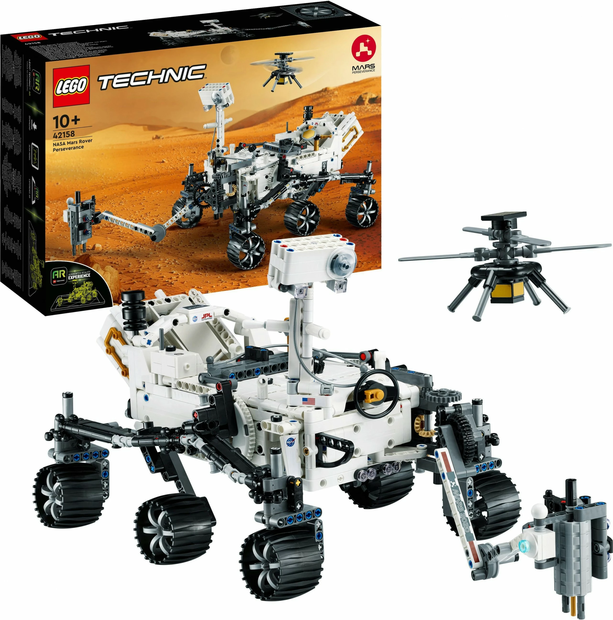 Set ndërtimi LEGO Technic NASA Mars Rover Perseverance 42158, 1132 pjesë, multikolor