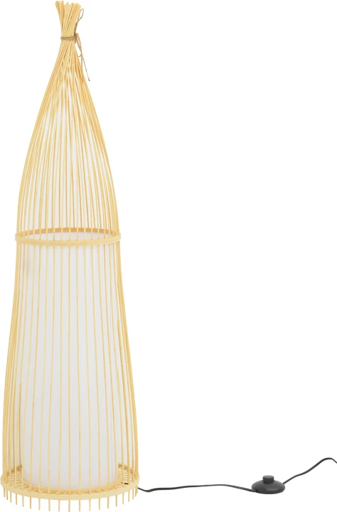 Llambë dyshemeje Florance Inart E27 bambu ngjyrë natyrale D28x100cm