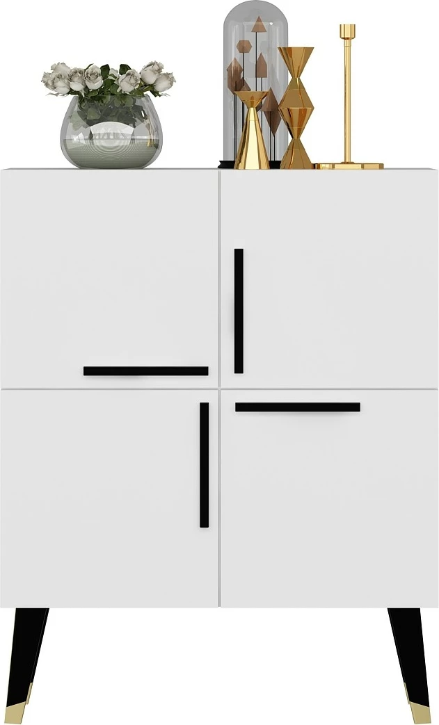 Konsol Skye Decor, e bardhë, 70x90x35cm