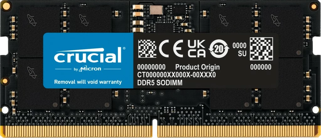 RAM Memorje Crucial 5600 SODIMM 24GB DDR5 CL46 për laptop