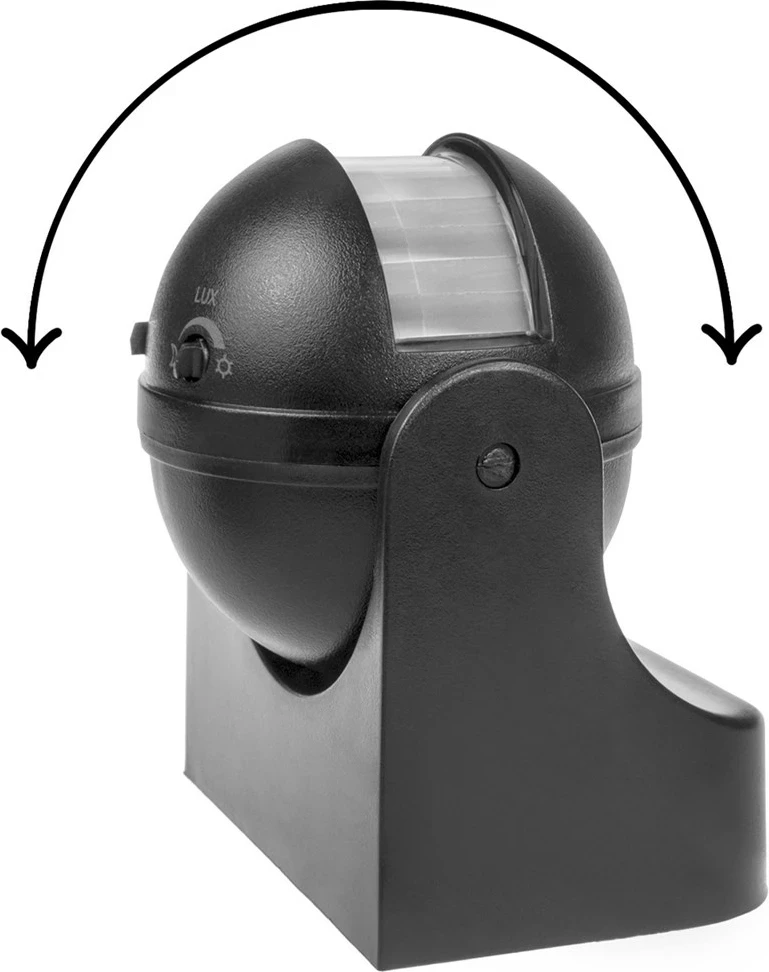 Sensor lëvizjeje Maclean MCE358, IP44, 12m, 800/1200W, Gri