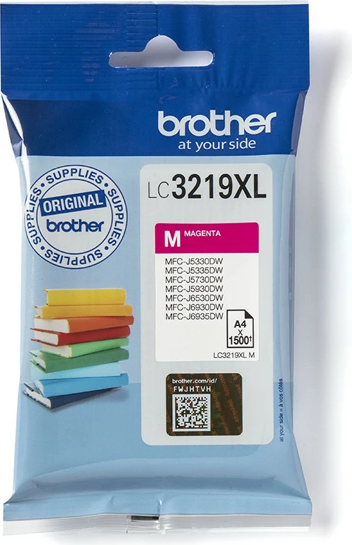 Kasetë ngjyrash Brother LC3219XLM, Magenta, 1500 faqe