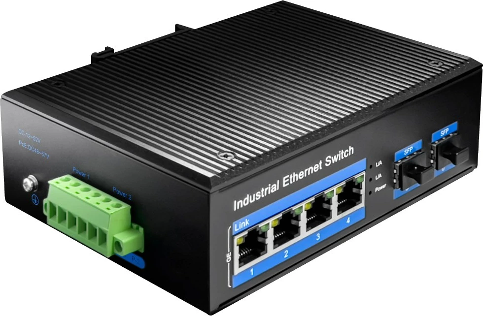Switch Cudy IG1004S2P, Gigabit Ethernet, PoE, Alumini, Zi