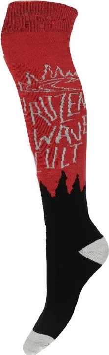 Çorape të gjata ski O'Neill, unisex, të zeza e të kuqe