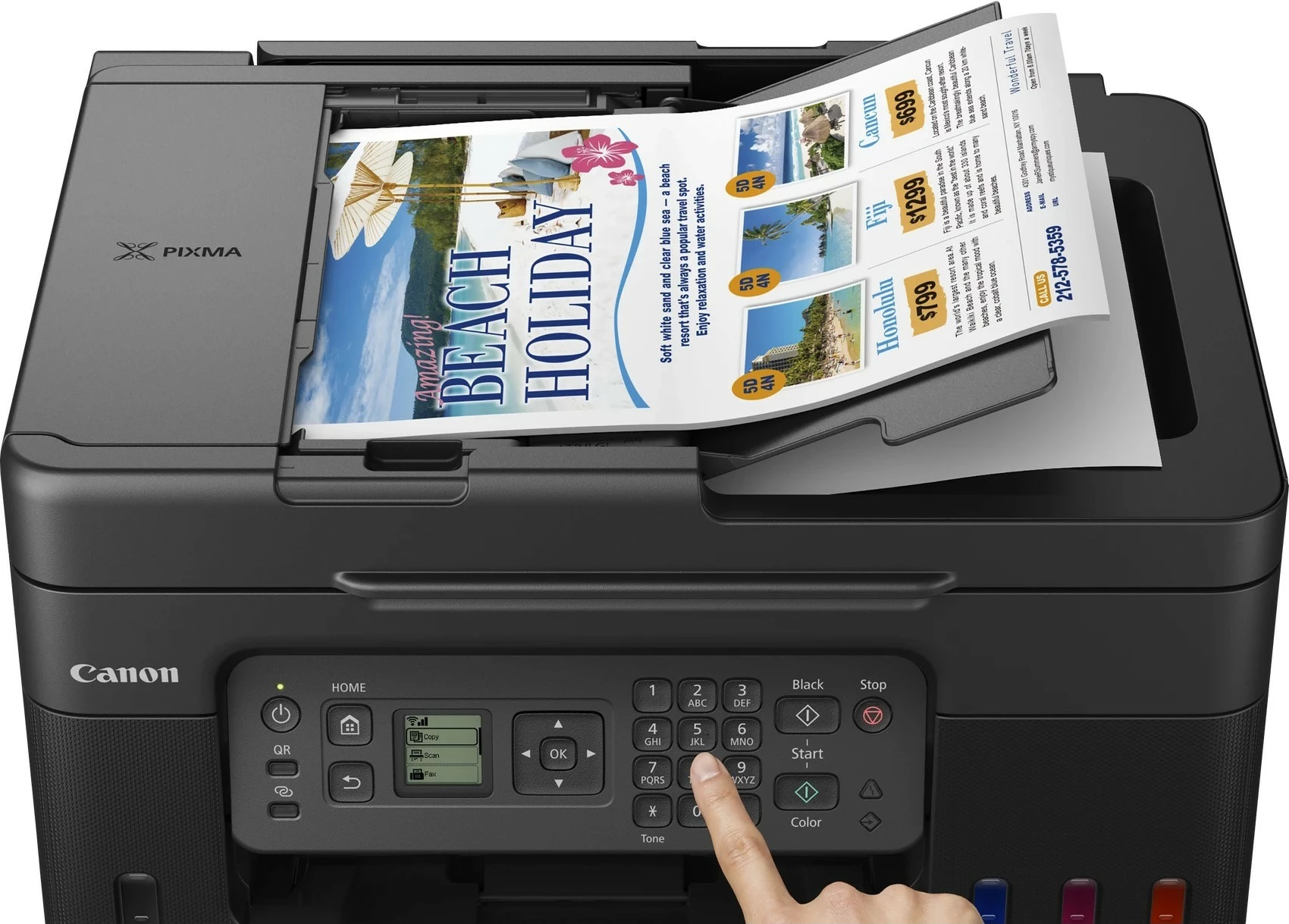 Printer multifunksional Canon PIXMA G4570 Megatank, Wi-Fi, ADF, i zi
