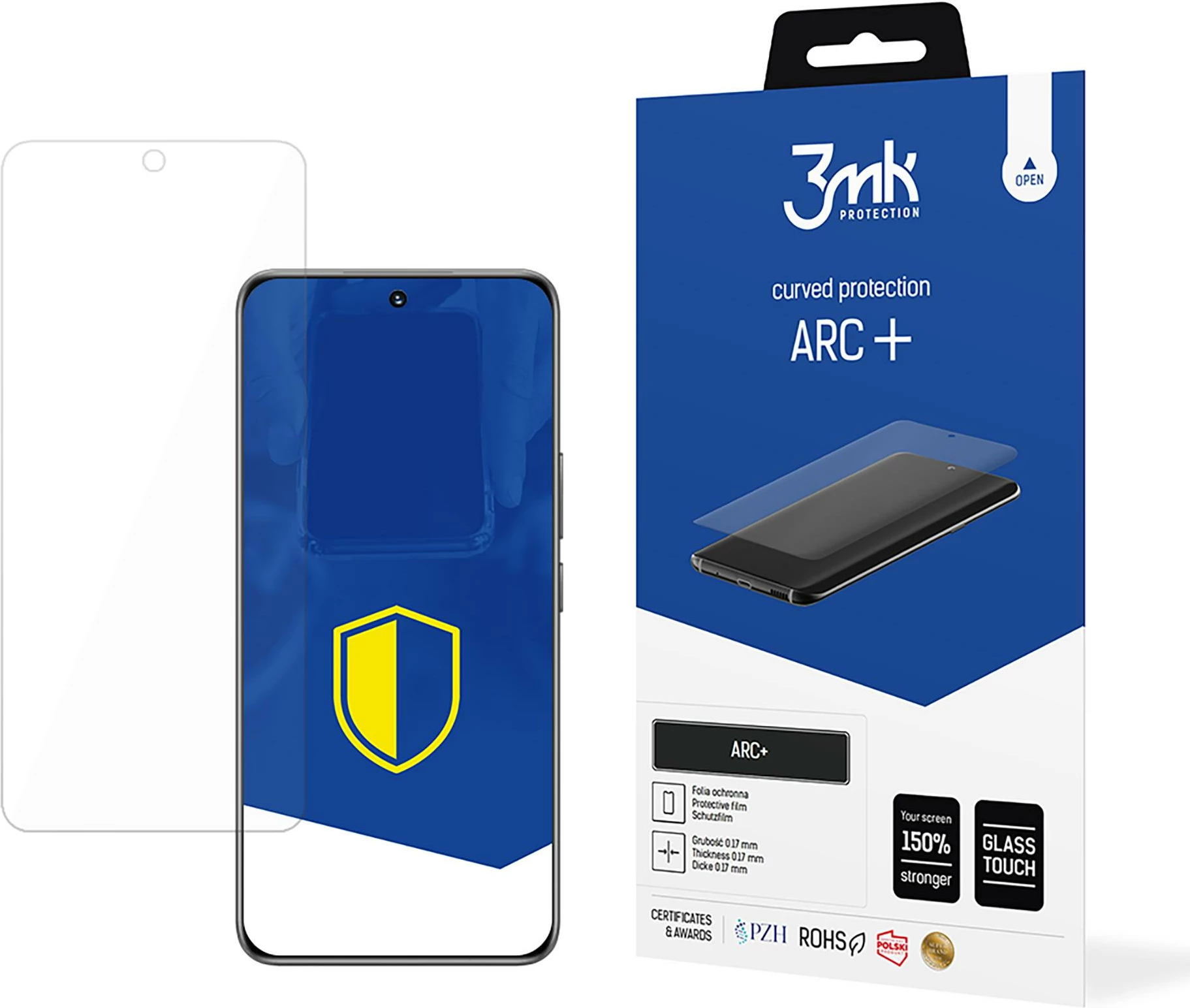 Mbështjellës ekran 3mk Protection ARC+ për Honor 20 / Honor 200 Smart, transparent