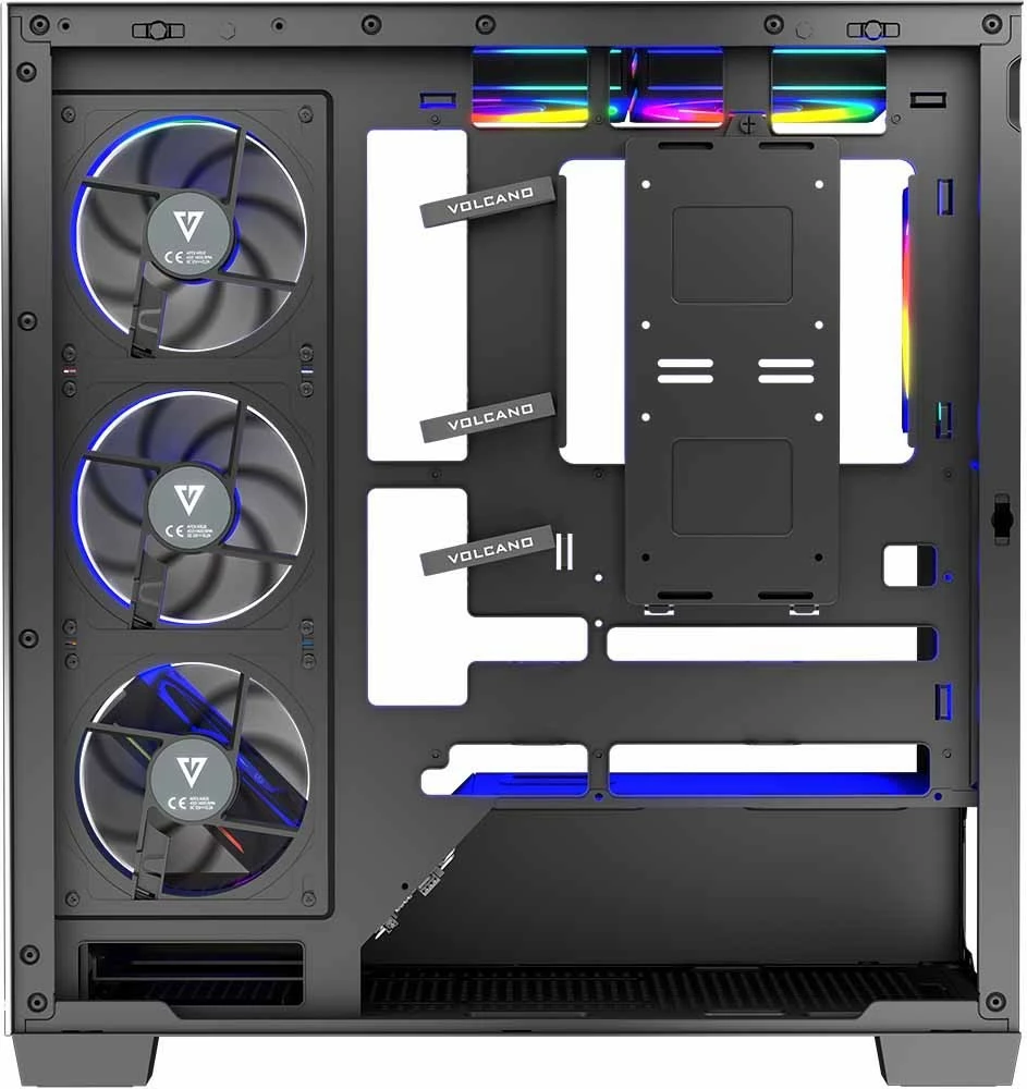 Kasë MODECOM STELLAR 8F ARGB, Midi Tower, e zezë