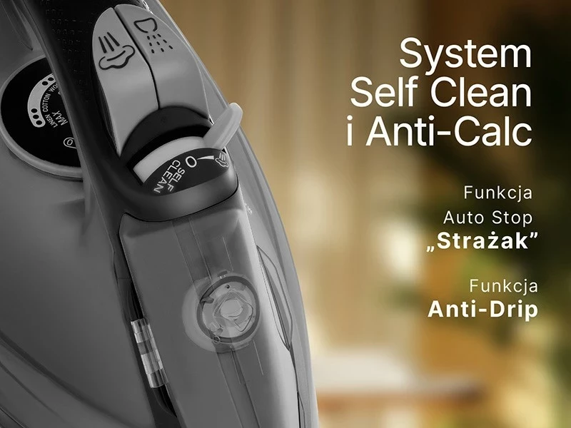 Hekur me avull Lafe GlidePro, 2600W, soleplate qeramike, zi