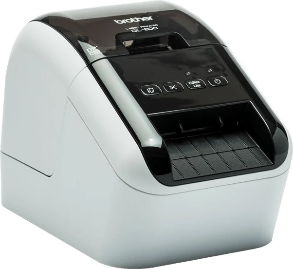 Printer etiketash Brother QL-800, 300x600 DPI, lidhje me kabllo, zi/gri
