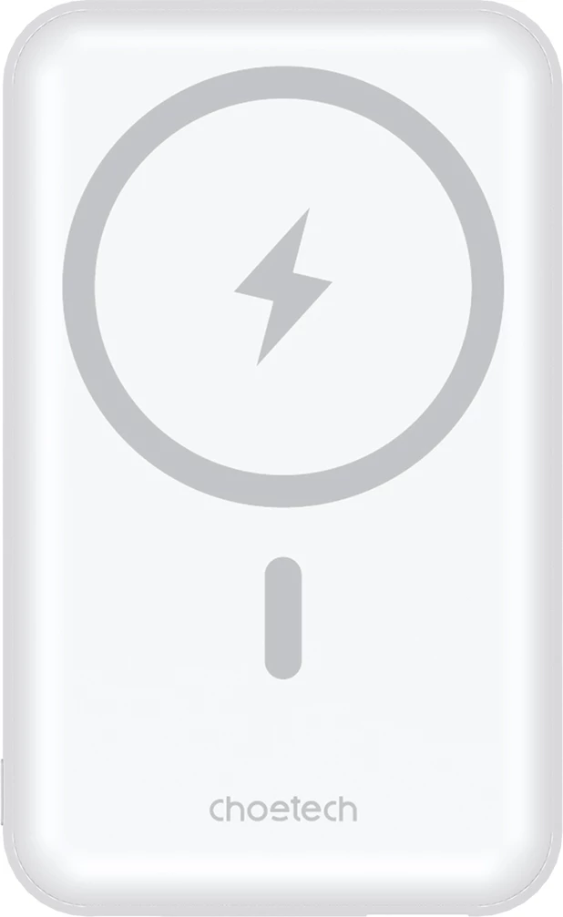 Powerbank Choetech B663, 10000mAh, 20W, MagSafe, USB-A/USB-C, Bardhë