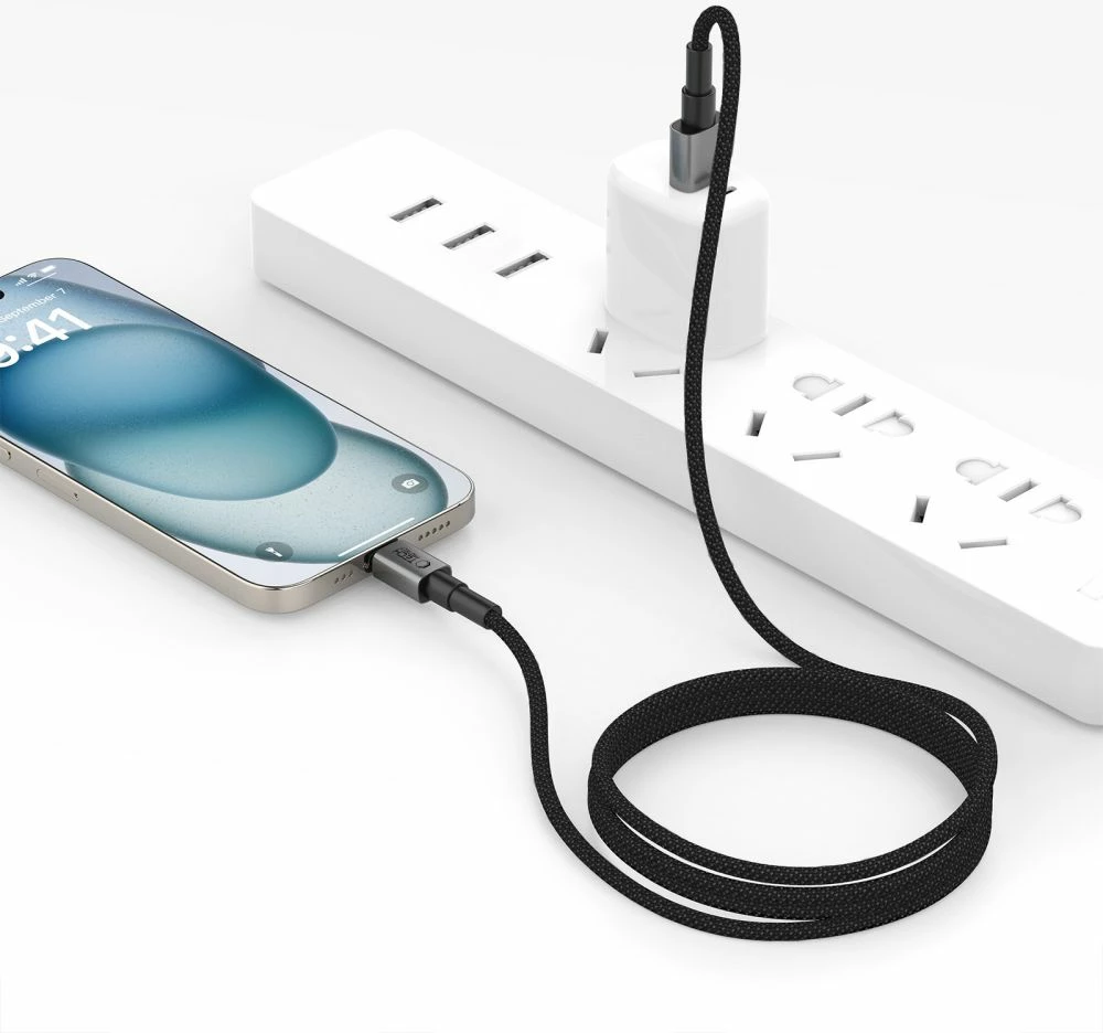 Kabllo Tech-Protect UltraBoost DNA USB-A në Lightning, 25 cm, Gri