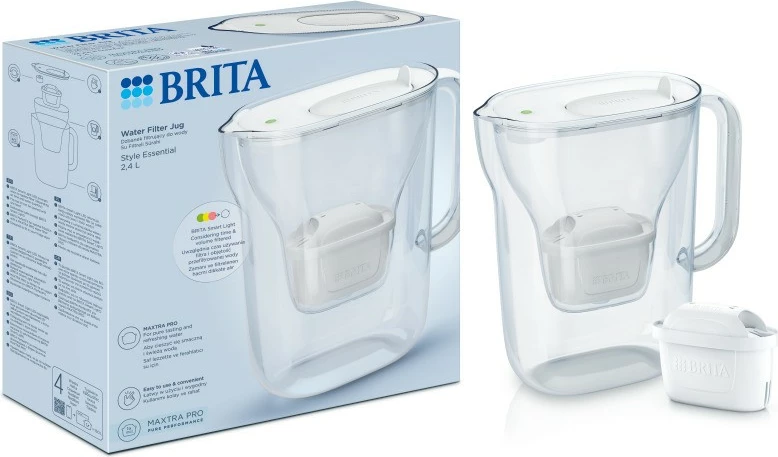 Ibrik filtri Brita Style Essential, 2.4L, i bardhë