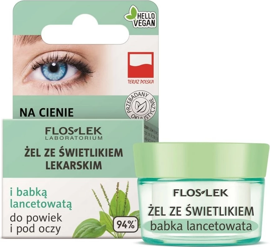 Xhel për qepalla dhe nën sy Floslek Eyebright & Buckwheat, 10g për femra