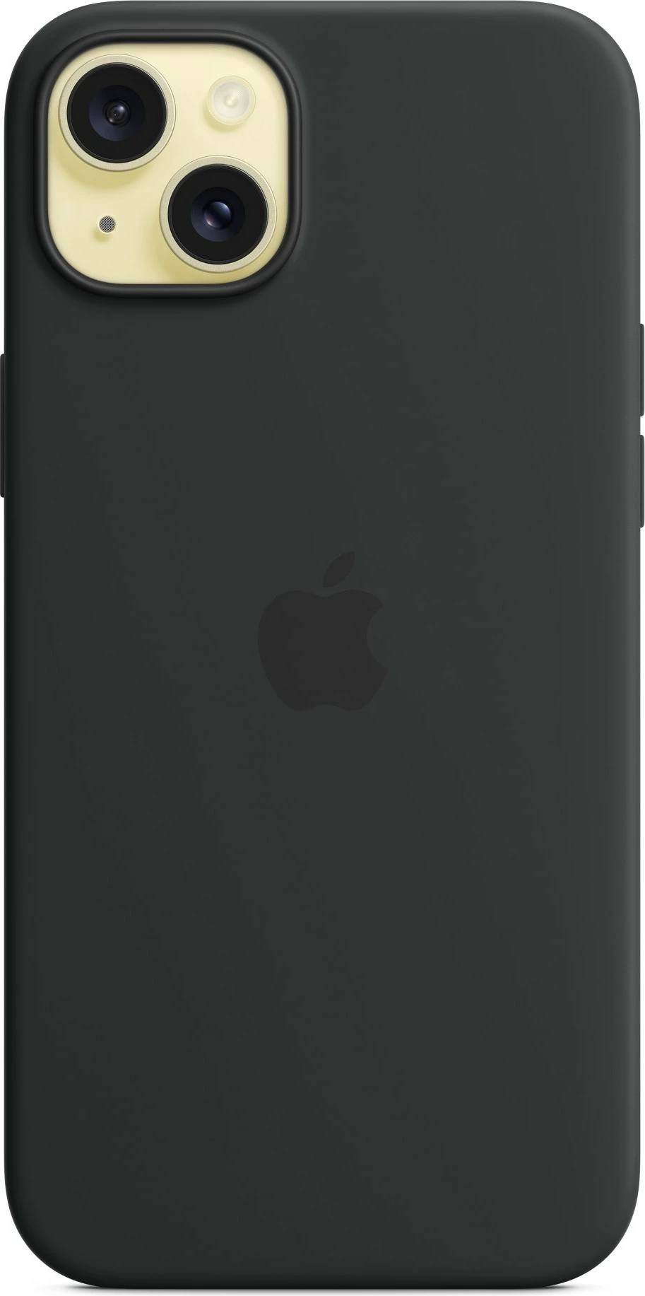 Mbështjellës Apple iPhone 15 Plus, MagSafe, Silikon, Ngjyrë e zezë