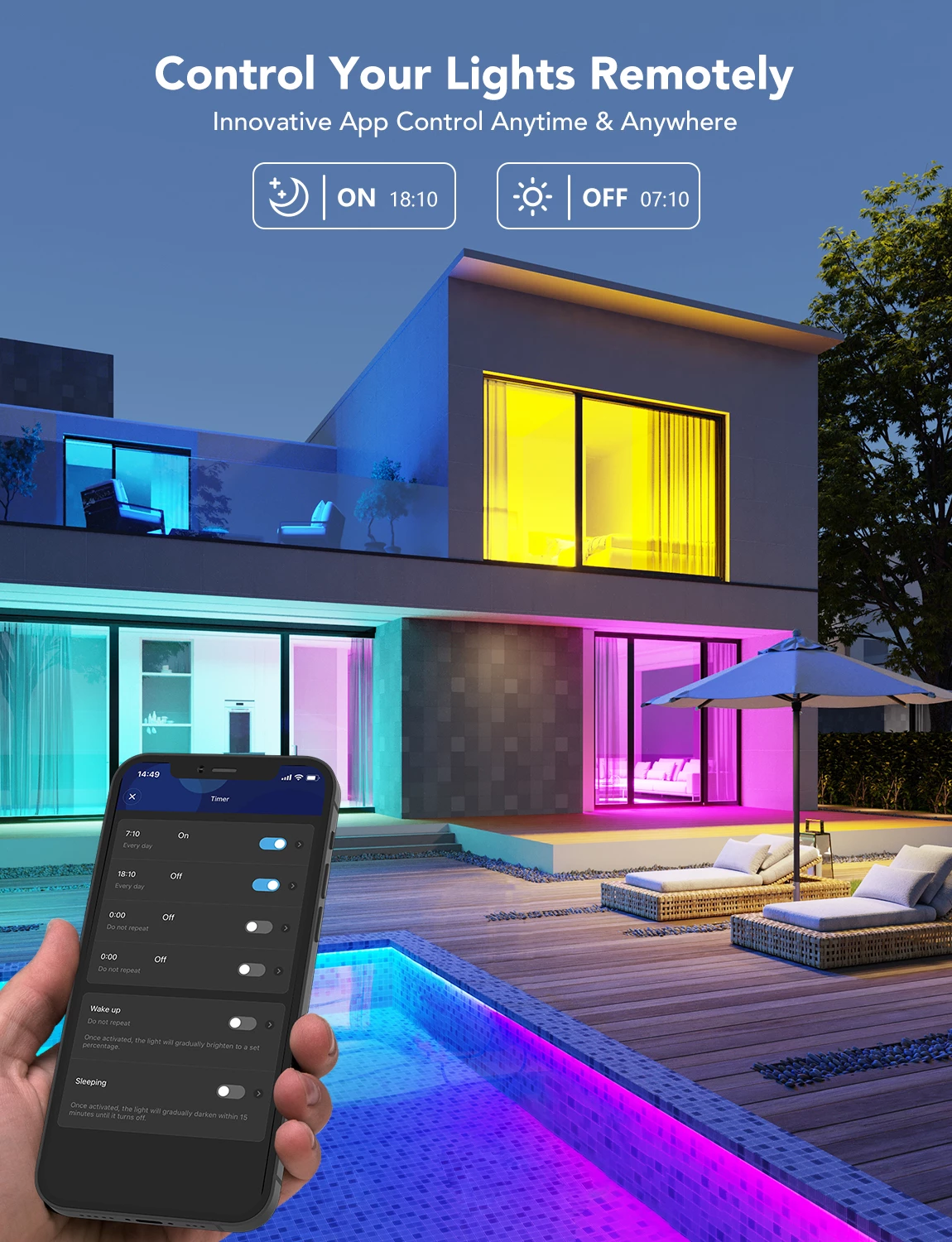 Llambë smart LED Govee RGBWW E27 1200lm 12W
