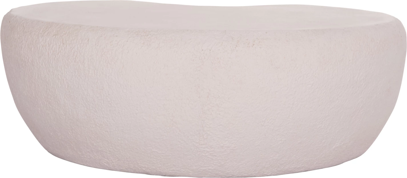 Tavolinë kafeje GERSON, fibër-cement, e bardhë, FH18151.02S, 104x72x40cm