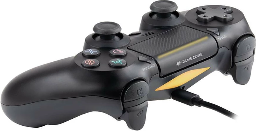 Gamepad Tracer Shogun PRO, wireless për PS4, me kabllo për PC/PS3, i zi