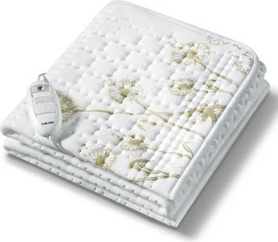 Mbulesë shtrati elektrike, Beurer, UB33, 150x80 cm, 3 nivele, 60 W, e bardhë/bezhë