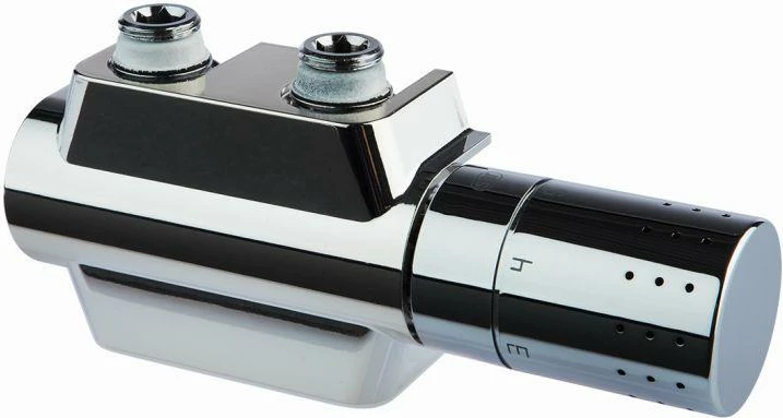 Set valvule universale me kokë termostatike Meibes 12061, 3/4" M30x1.5, lidhje majtas/djathtas, krom