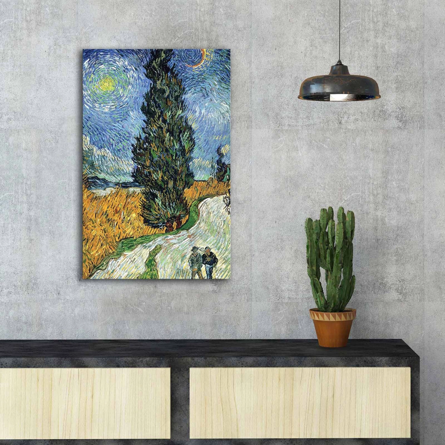 Pikturë muri GOBI, kanavacë e printuar, 45x3x70cm