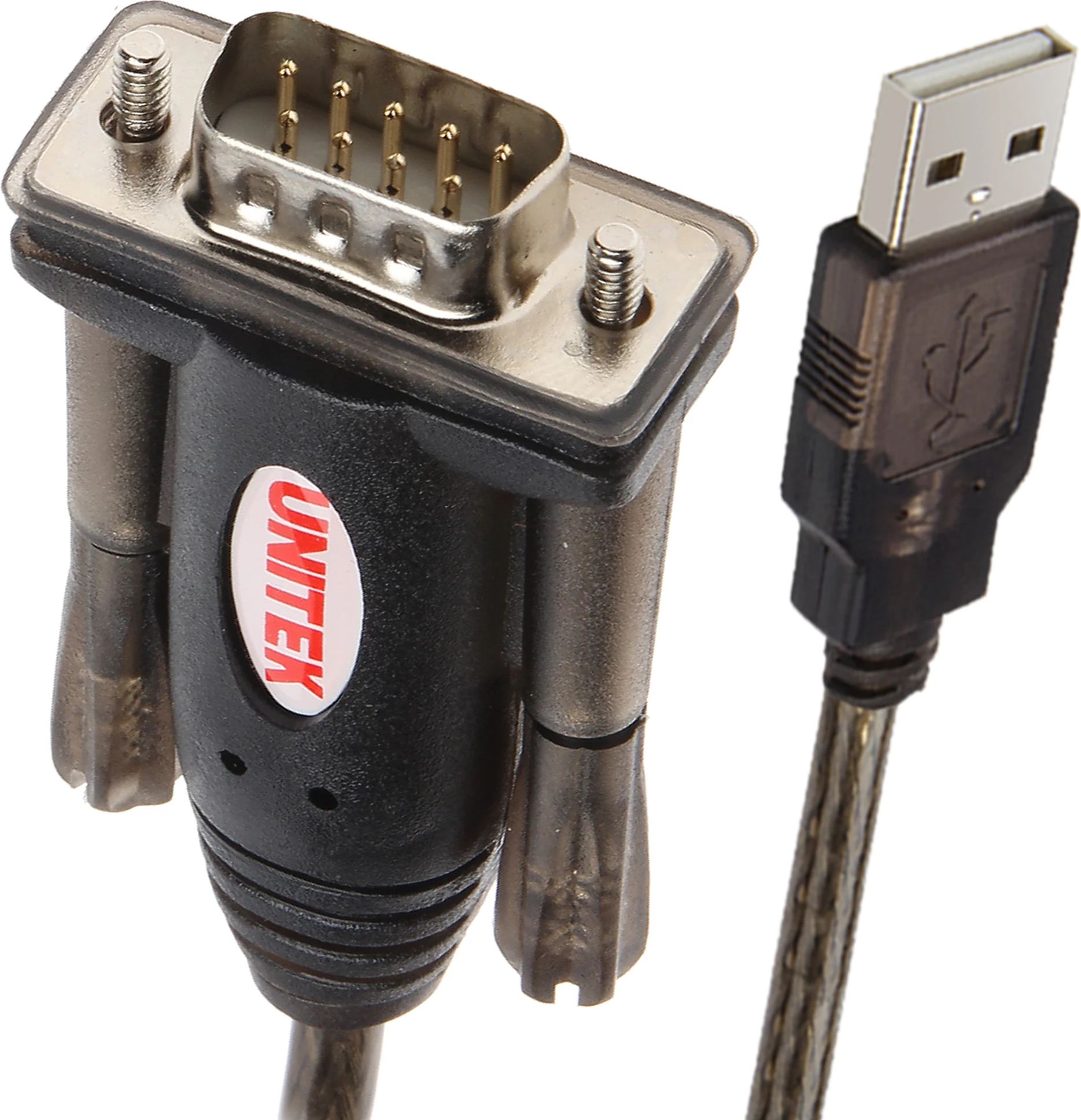 Kabëll konvertues USB-A në RS-232 Unitek USBTS9P 1.5 m, i zi
