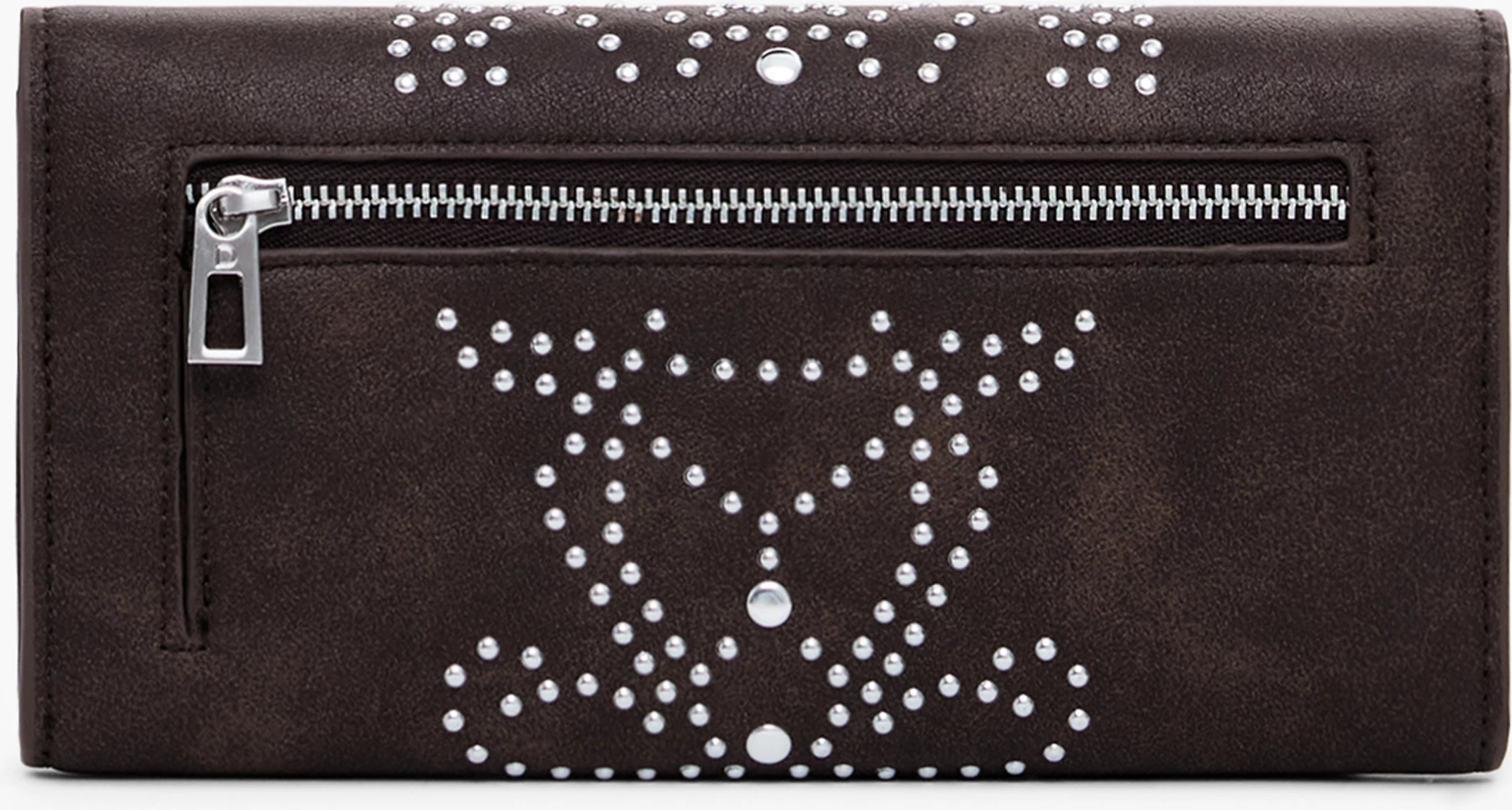 Portofol Desigual Mariona Poker Face femra kafe