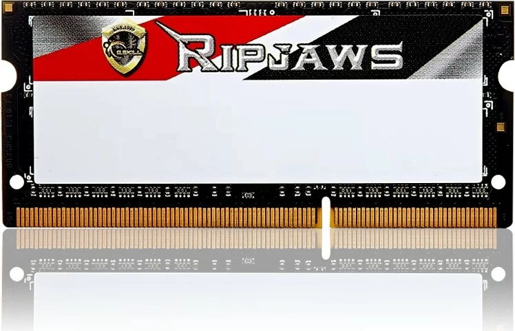 RAM Memorje G.Skill Ripjaws 16GB (2x8GB) DDR3L 1600MHz CL9, për laptop, zi/kuqe