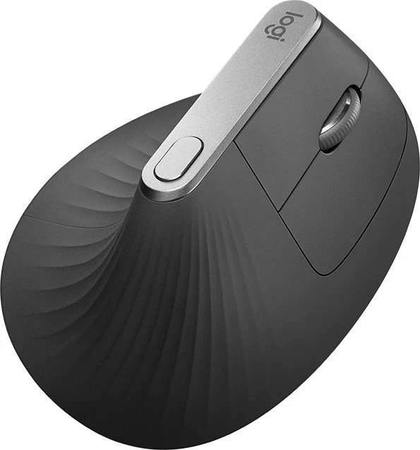 Maus vertikal Logitech MX, pa kabllo, gri