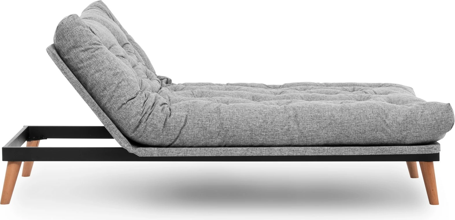 Divan-krevat treshe Atelier del Sofa, Saki, ngjyrë gri e çelët