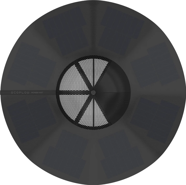 Kapelë EcoFlow Power Hat, L-XL, me panele diellore, e zezë